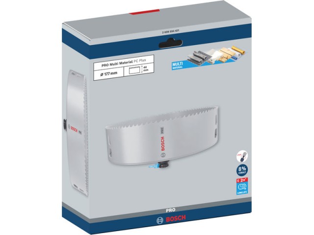 Žaga za izrezovanje lukenj PRO Multi Material PC Plus, 177mm, 2608594421
